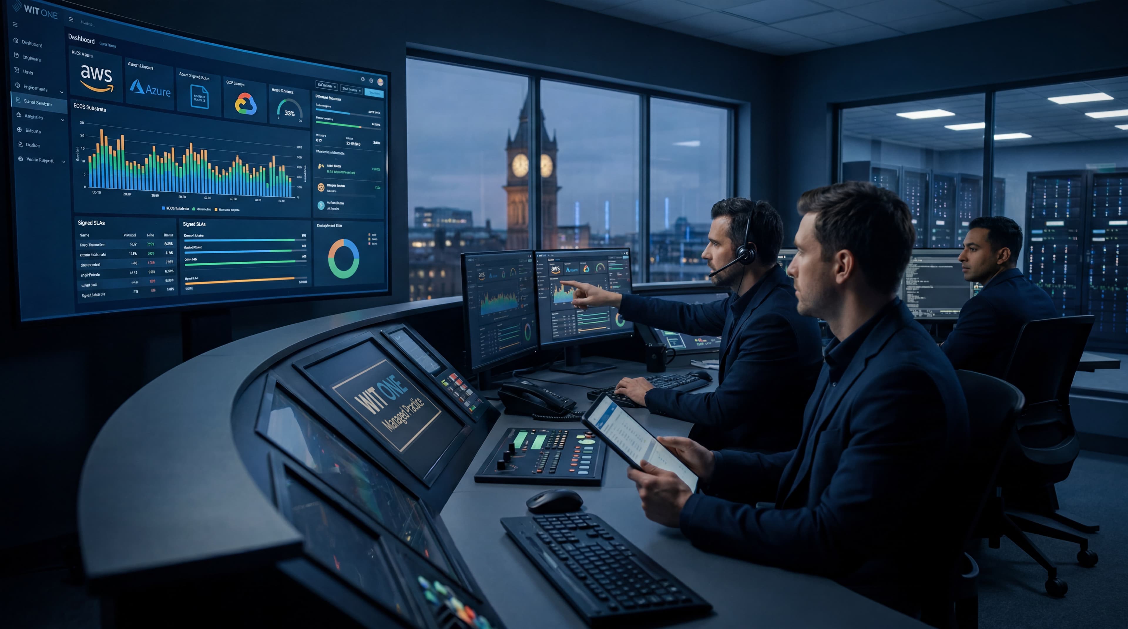 Managed cloud operations · workload placement and observability across AWS, Azure, GCP, and Everywhere.cloud