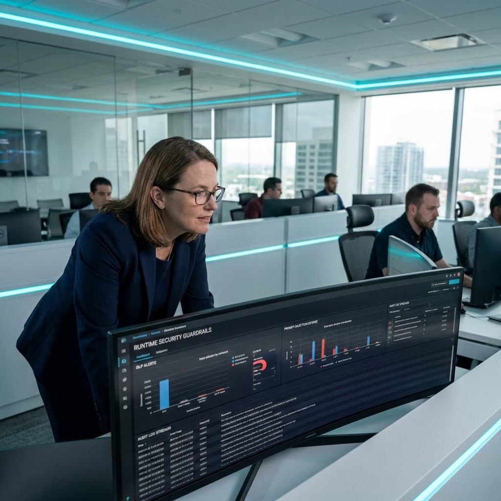Executive reviewing platform security posture