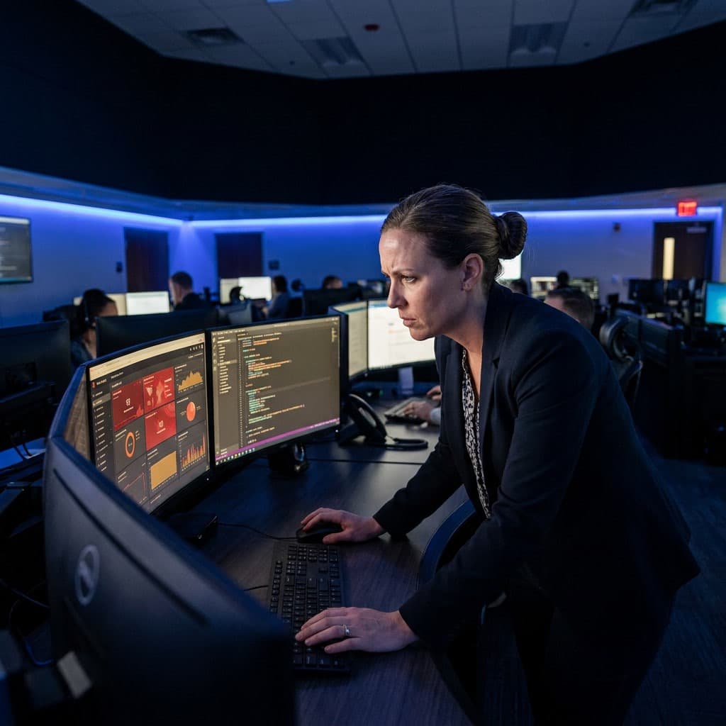 Threat intelligence analysts at work